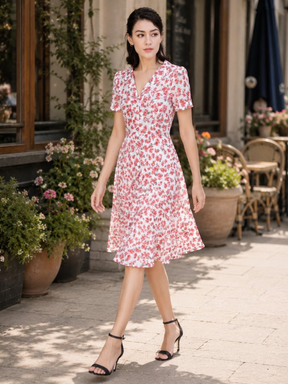 Alantino shirt dress-Floral printed